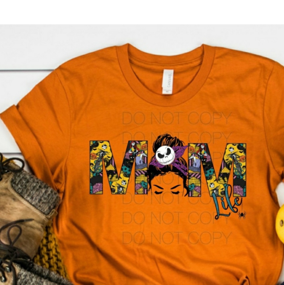 Halloween Jack Mom Life Tee